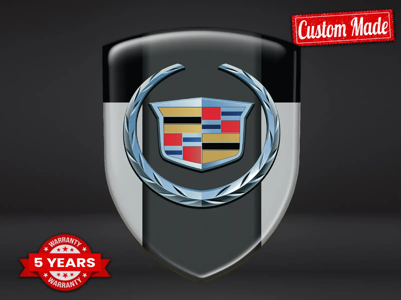 Cadillac Emblèmes Entreprise Auto Résistants Qualité Universel ST
